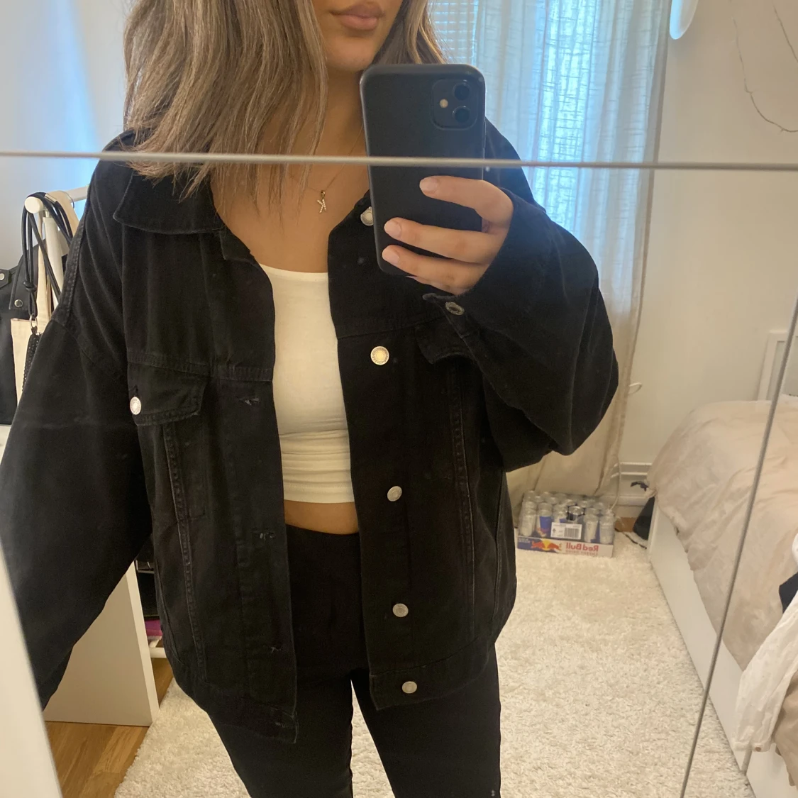 Svart jeansjacka  - 91