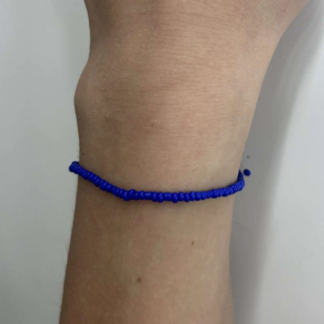 Blått pärlarmband  - 90