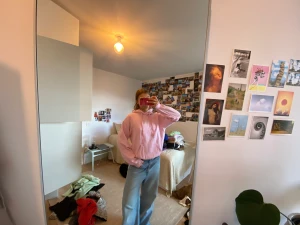 Rosa hoodie - Rosa hoodie med sköldpaddstryck