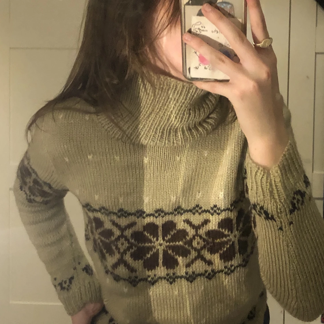 vintage stickad tröja!! 🪐🪐🪐 - 90