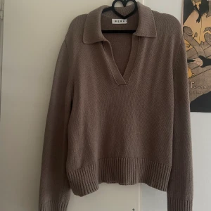 Wera stickad tröja - Finstickad tröja i grå-beige! Bra skick! Stl M