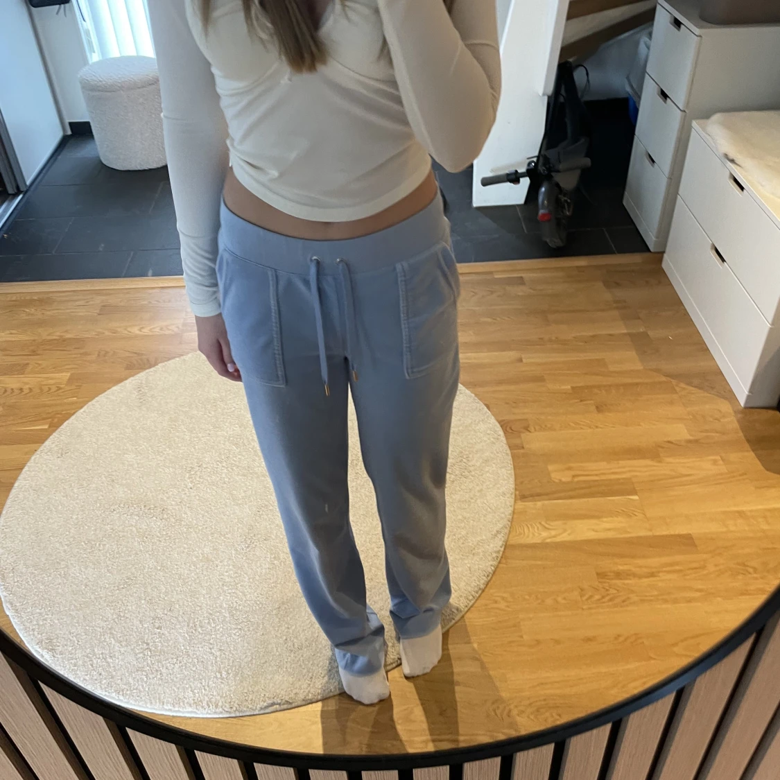 Blåa juciy byxor från Raglady 