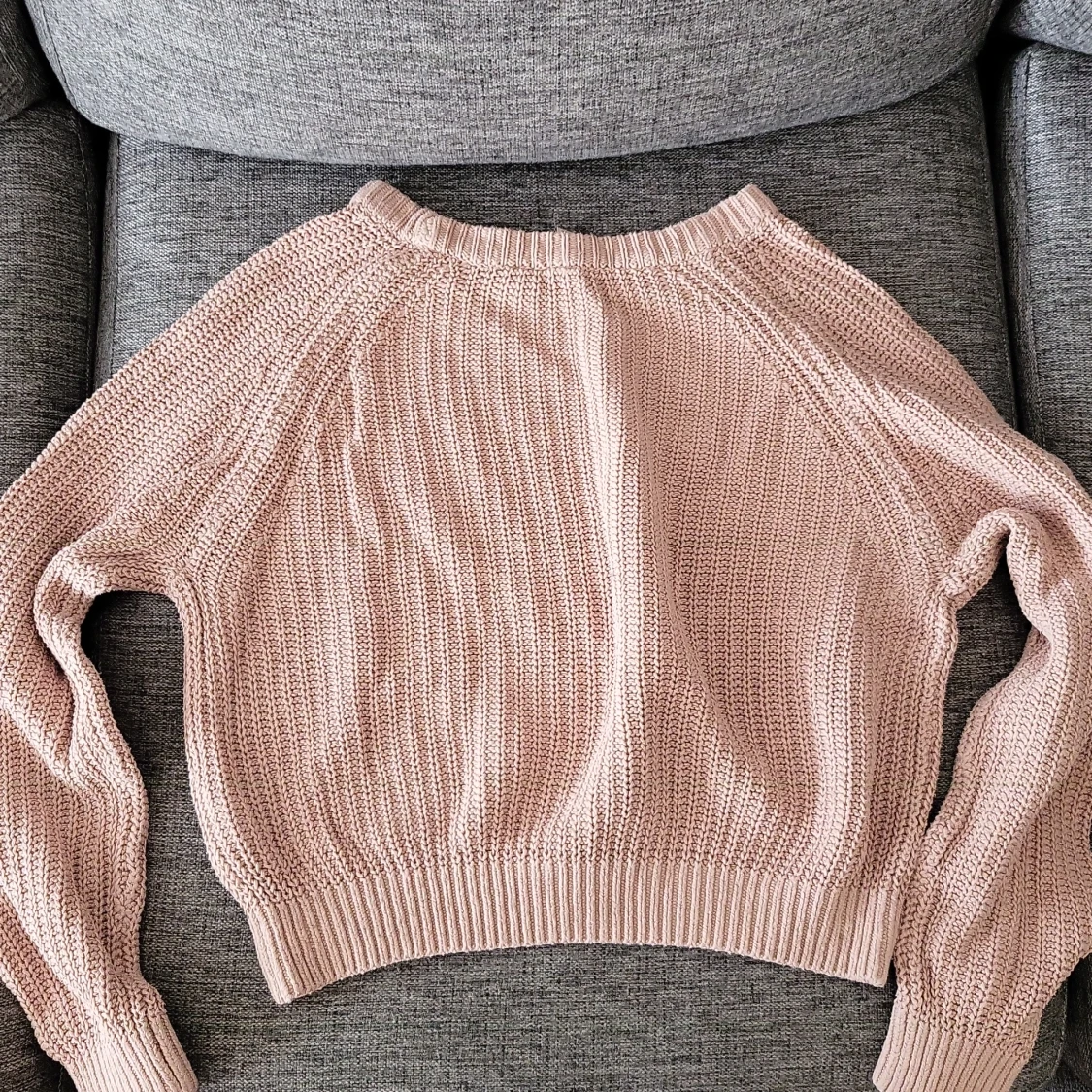 Stickad rosa tröja - 91