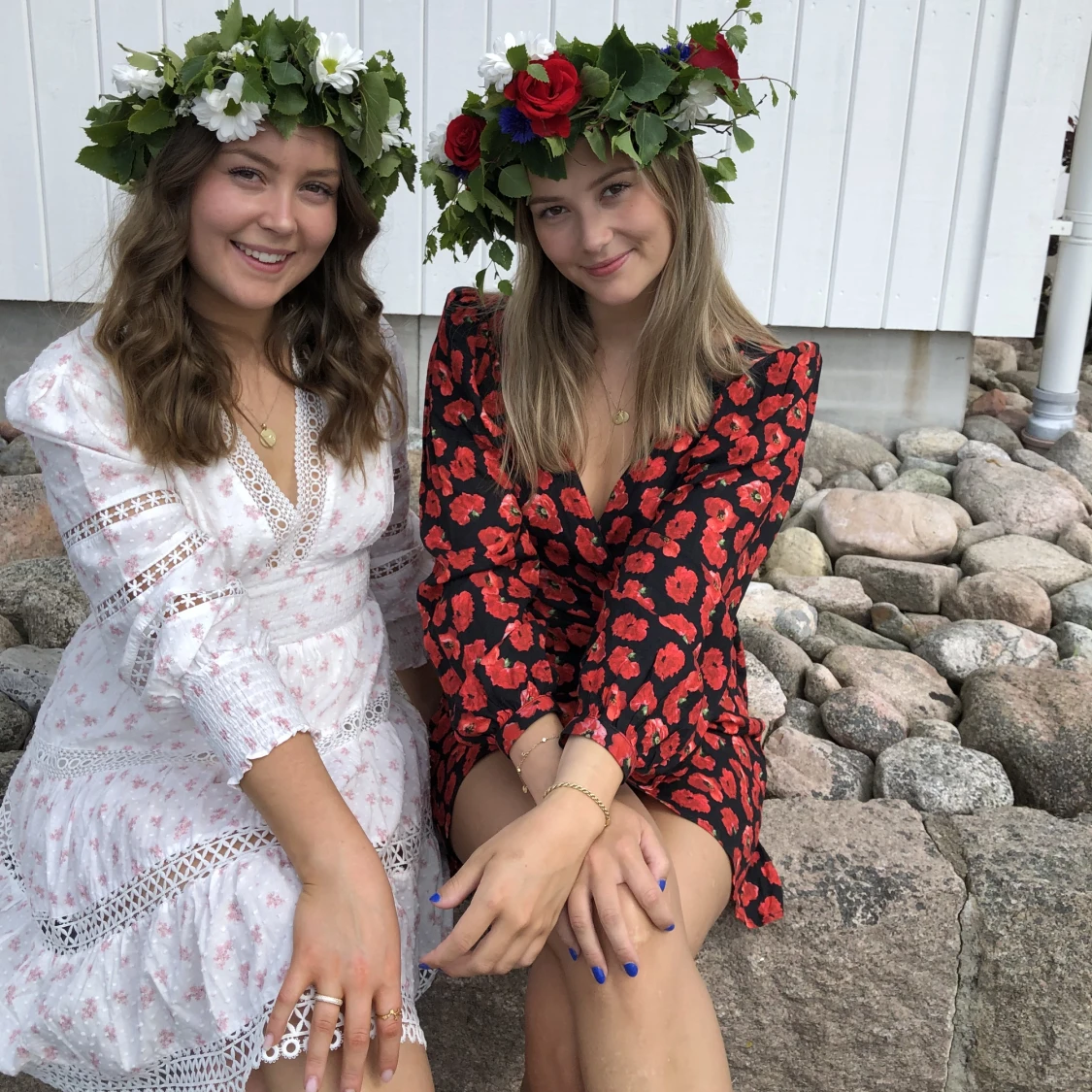 Blommig Klänning  - 90