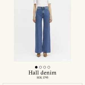 Rodebjer jeans - Säljer dessa snygga jeans. Dem är insydda vid rumpan och någon cm avklippt längst ner. Jag är 171 cm lång och dem är ner till golvet på mig.😍 Pris går att diskutera