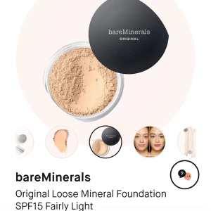 Bare minerals smink - Original Foundation SPF 15 Fairly Light 03 från bare minerales,  aldrig använd, bara öppnad förpackning , nypris 445 kr 