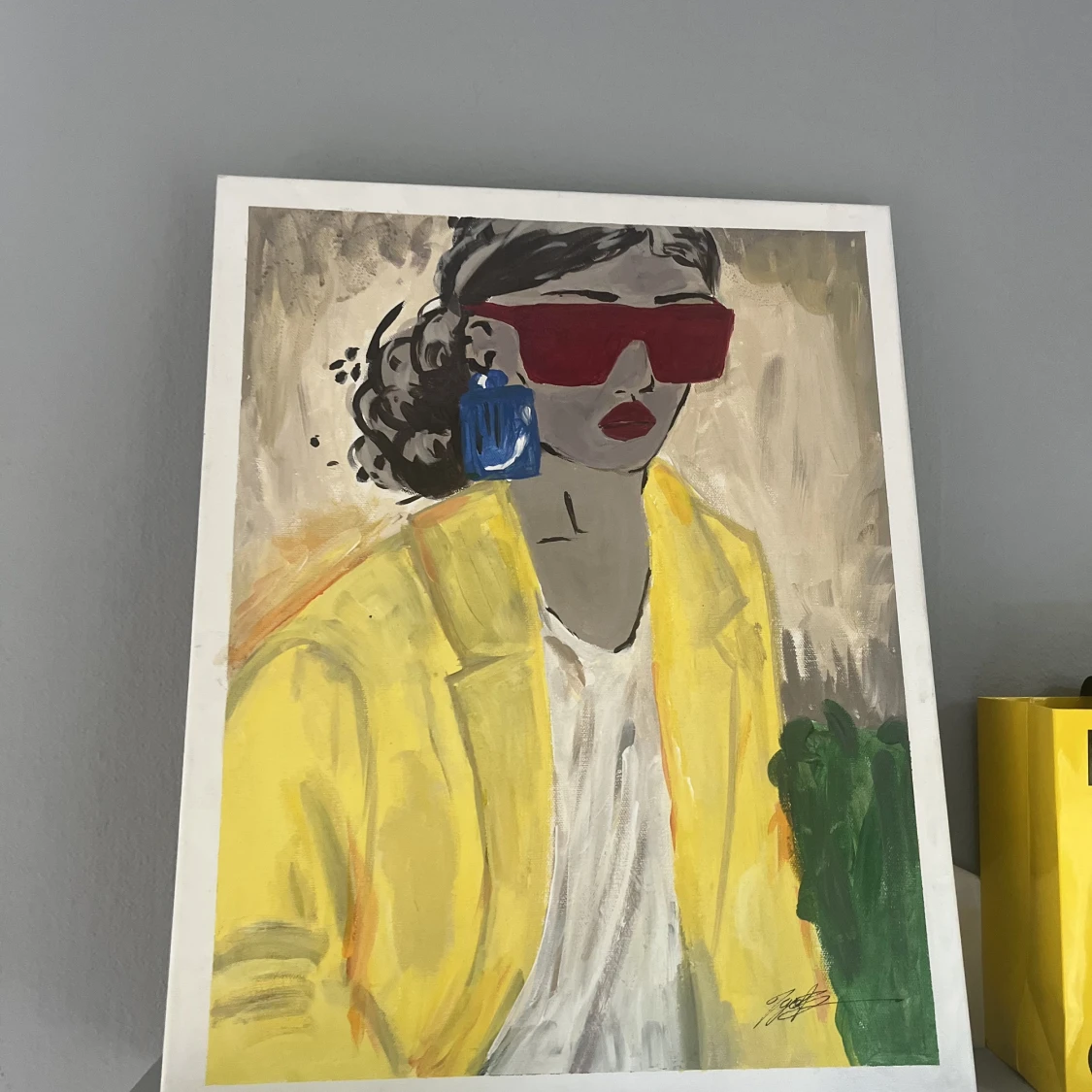 Cool tavla med en tjej på - 91