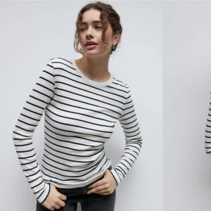 Basic long sleeve topp från Gina  - Säljer min fina långärmade randiga topp från Gina, passar perfekt nu till hösten men är tyvär för stor på mig💕är i storlek M o säljer för 150+frakt. Ifall ni vill ha mer bilder eller frågor bara kontakta mig💕