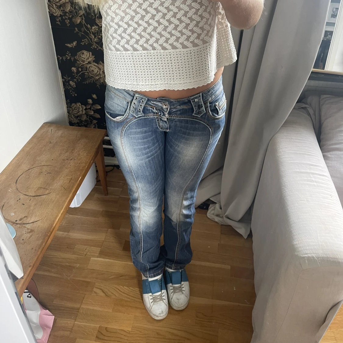 Lågmidjade jeans  - 90