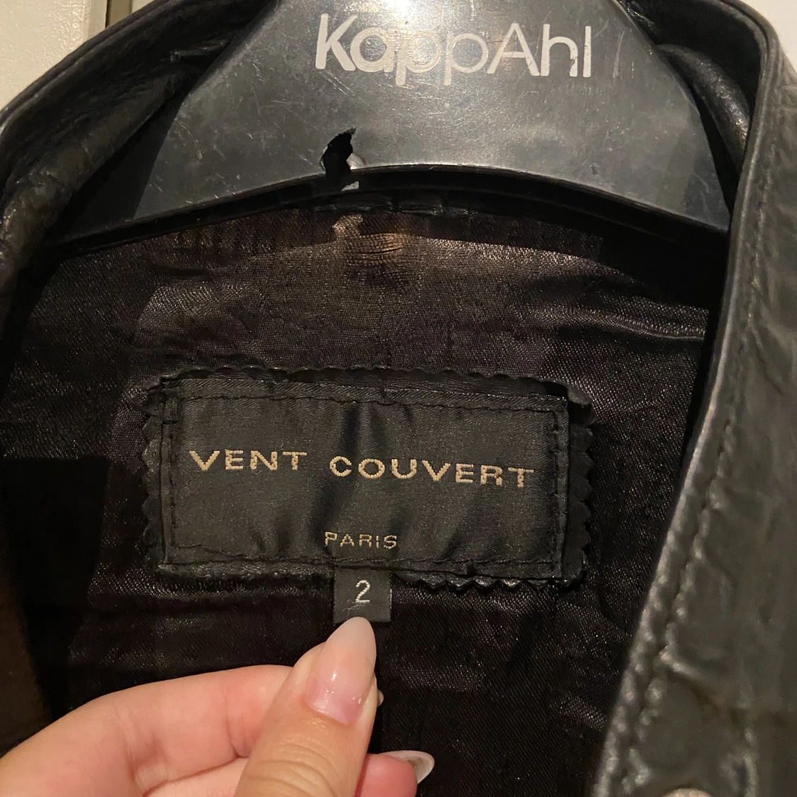 Äkta Vent couvert skinn jacka.  - 90