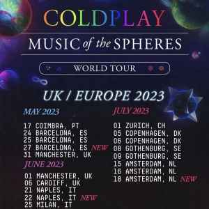 Ståplats Coldplay - Säljer en ståplatsbiljett för 8/7 (första kvällen) till Coldplay i Ullevi! Köpte för 1000kr så säljer för samma pris :) 