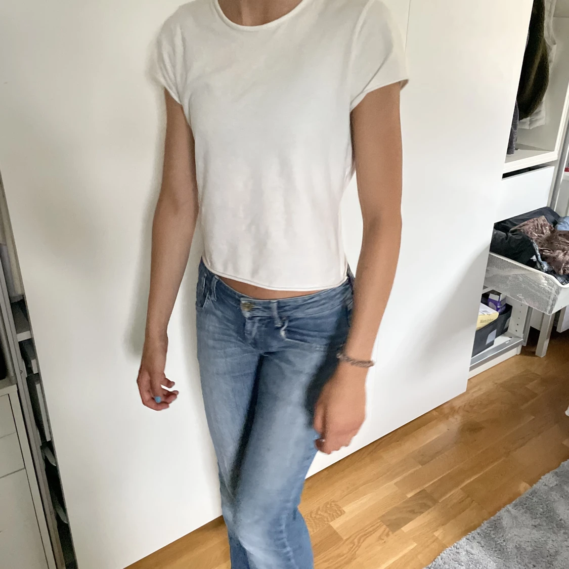 lågmidjade jeans - 90