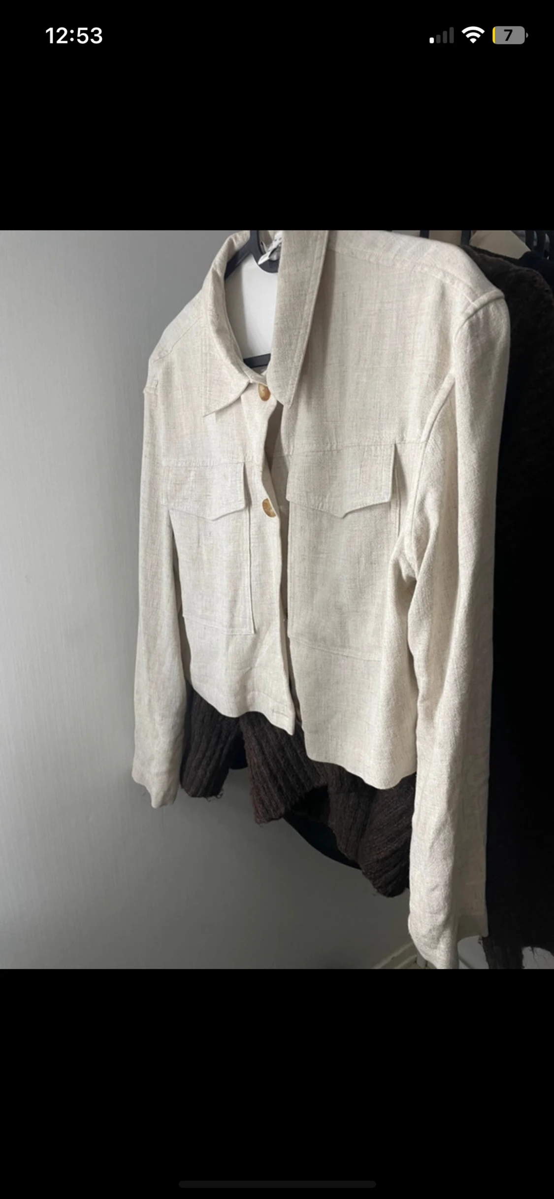 Tunn linne jacka  - 90