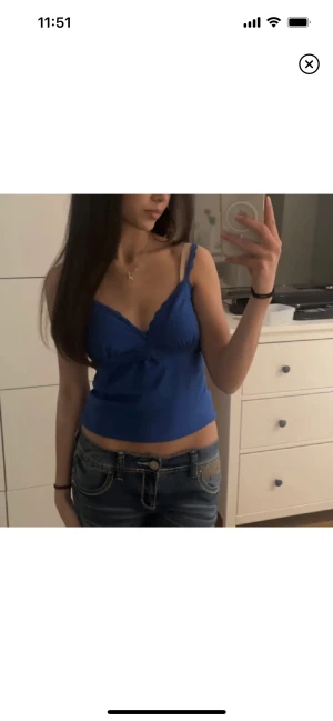 Blå topp - Så fin blå topp med spets !! (Lånade bilder) 🥰
