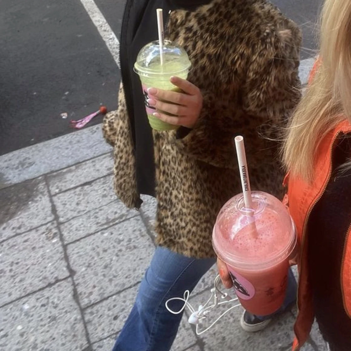 Leopard päls jacka  - 90