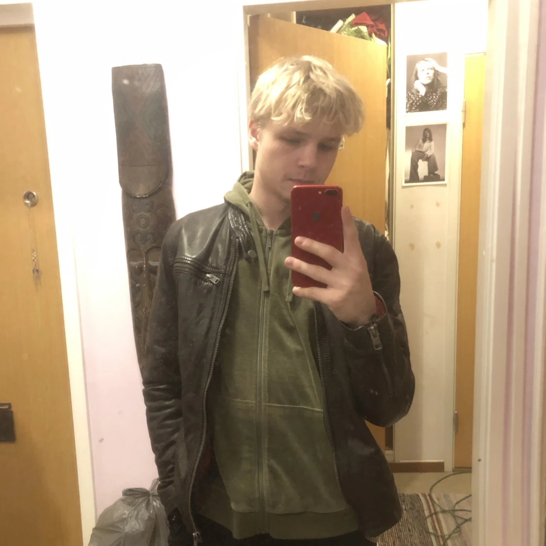 Superdry Läderjacka Large - 91