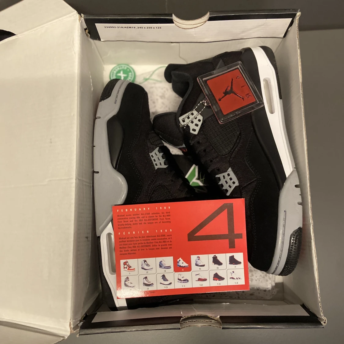 Air Jordan 4 Retro Black Canvas - 91