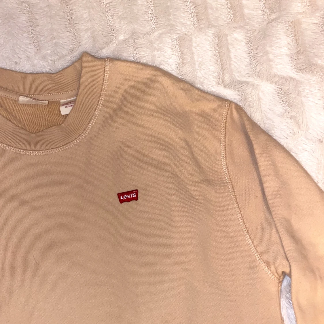 Peach färgad sweatshirt - 90