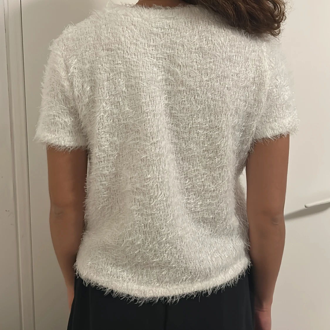 Vit kortärmad tröja - 91