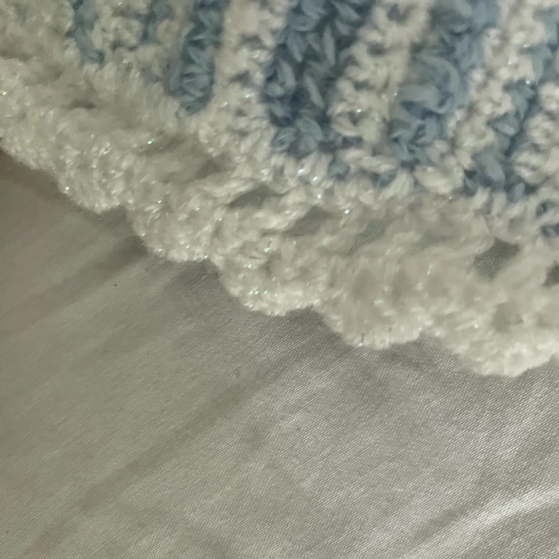 Virkad bikiniöverdel  - 91