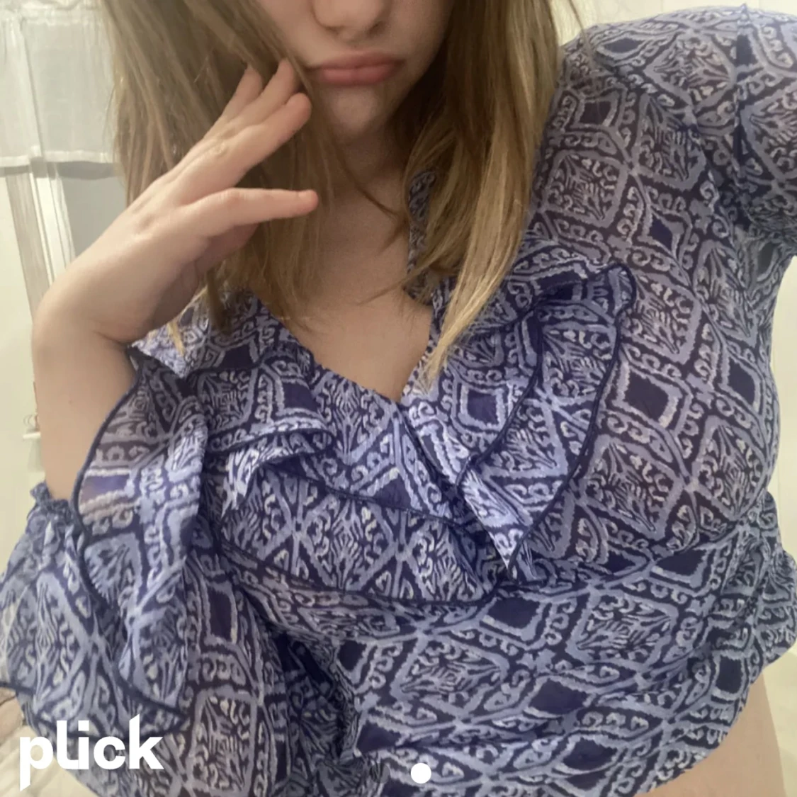 blå blus 💕🙏🏼 - 90