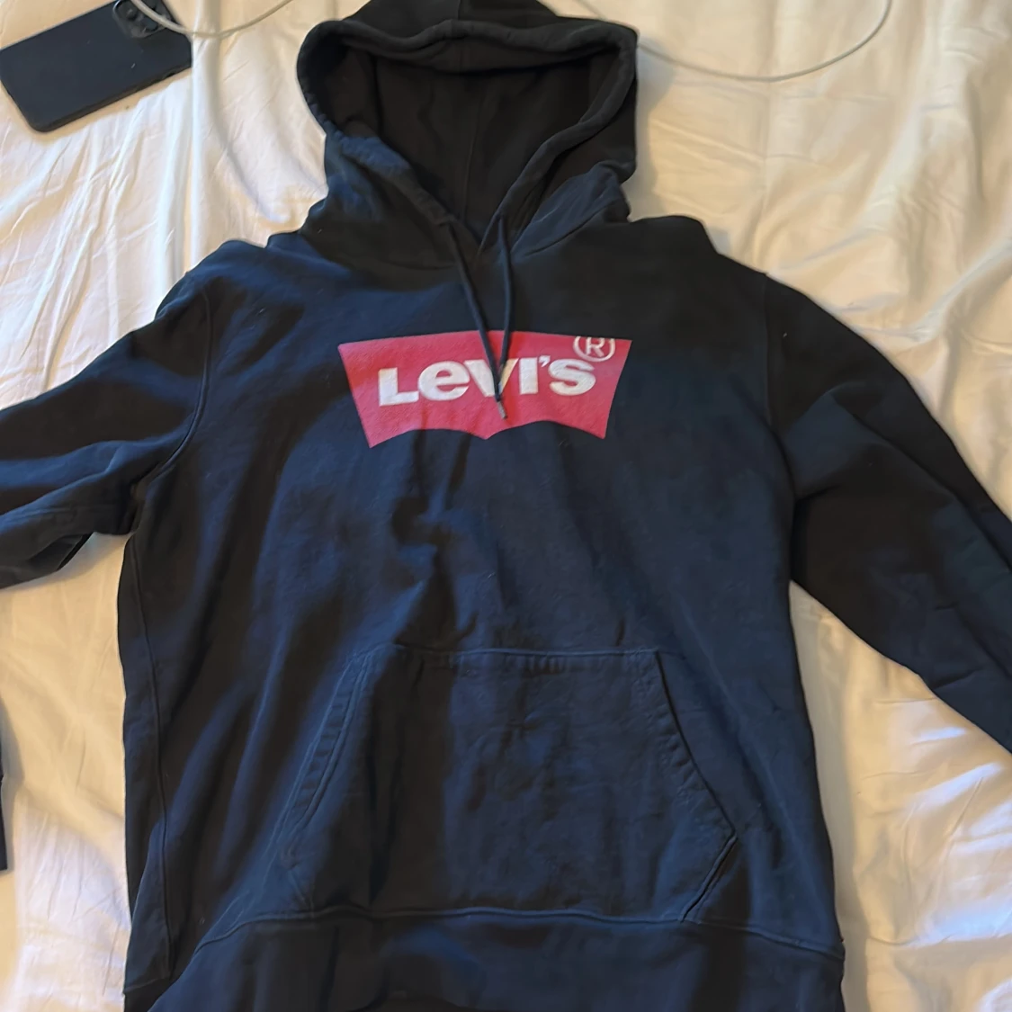 Svart Levis Hoodie