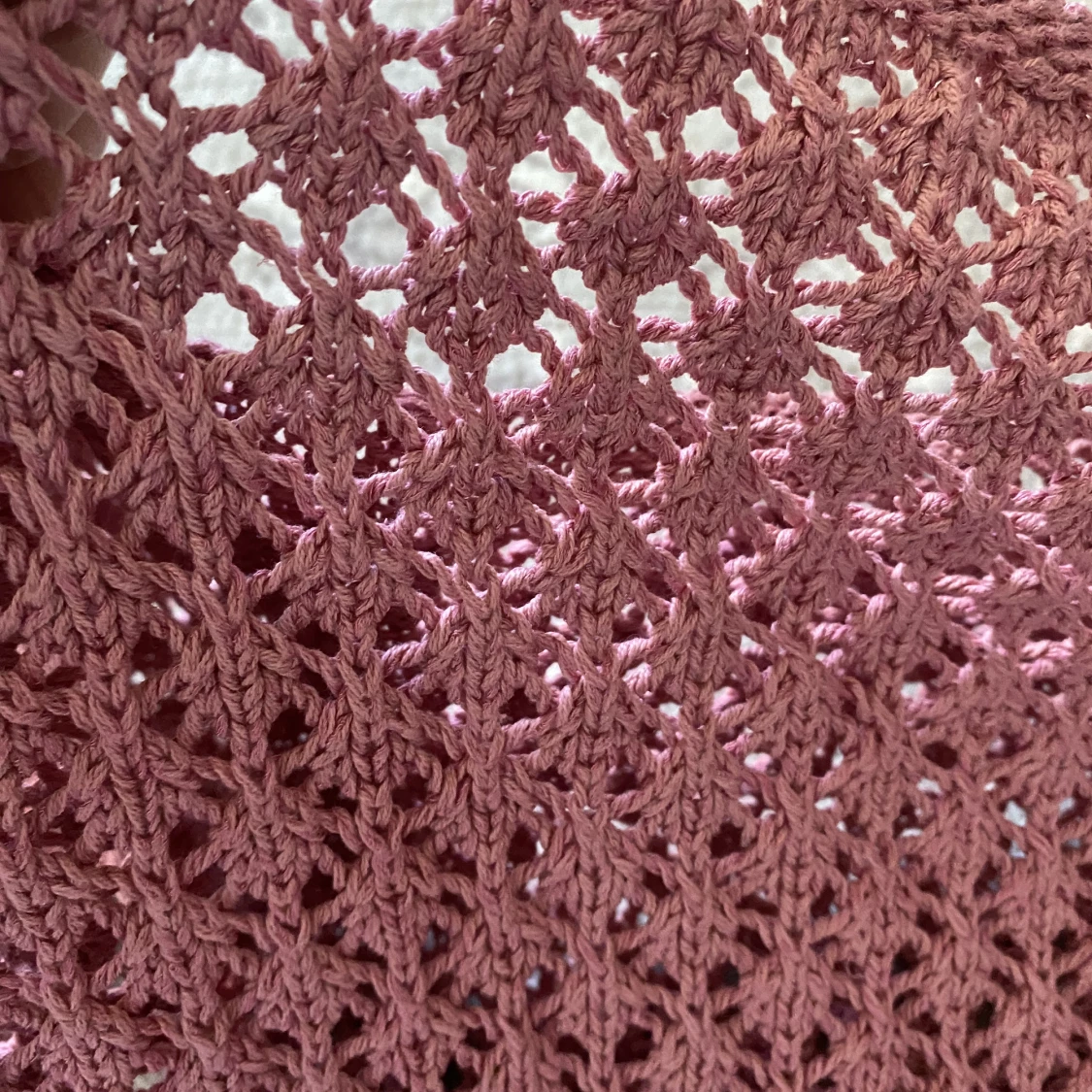 Rosa stickad tröja - 90