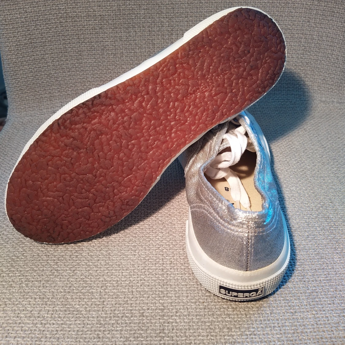 Silver Superga Dam skor 38  - 91
