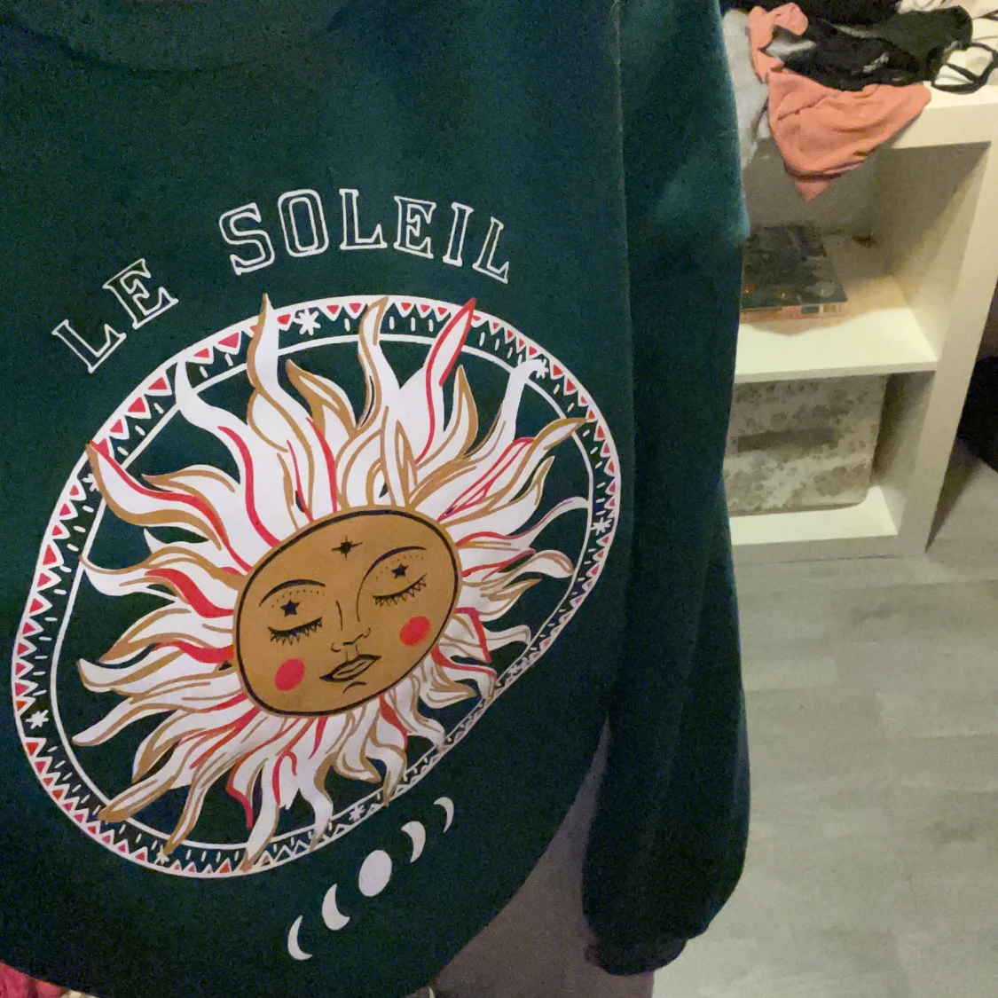 Grön sol hoodie - 90