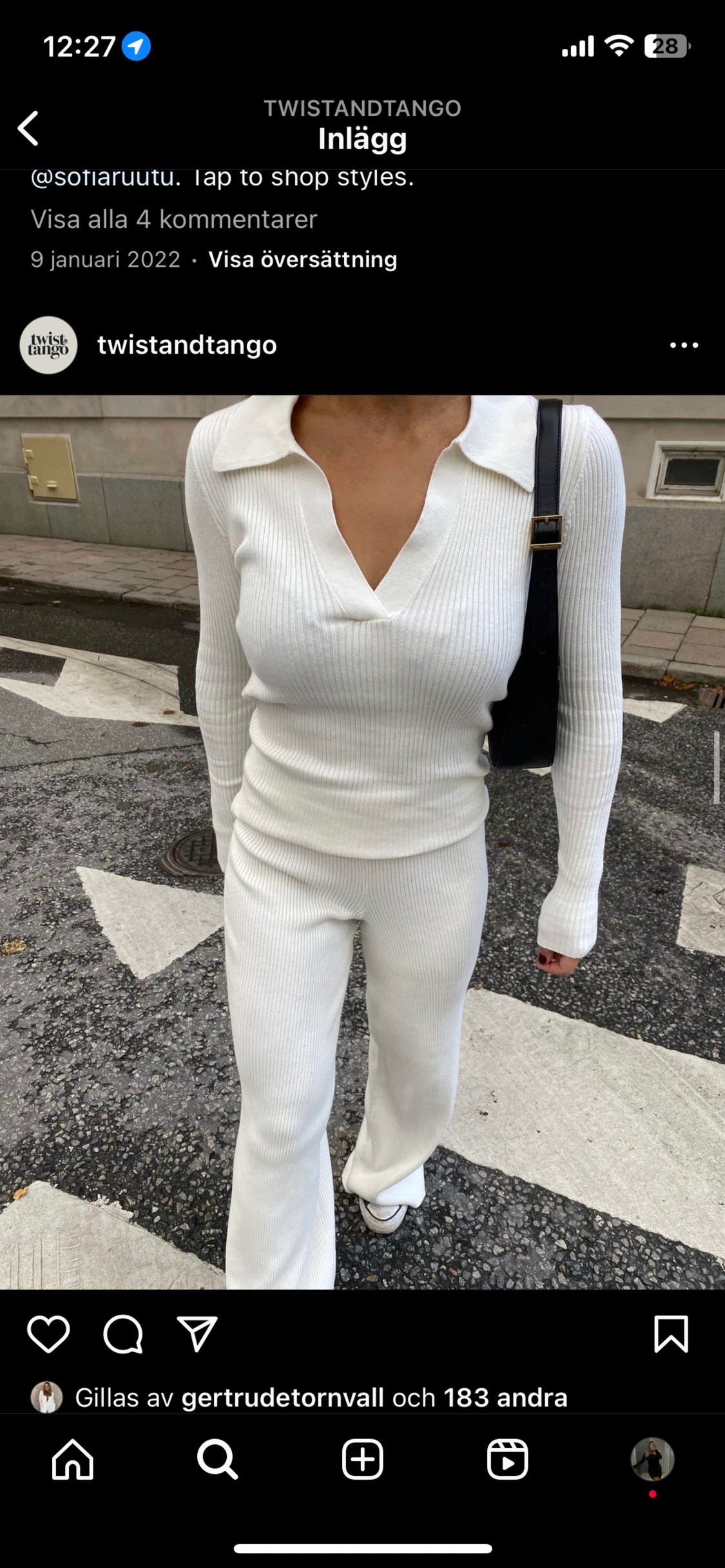 Twist and tango topp - 90