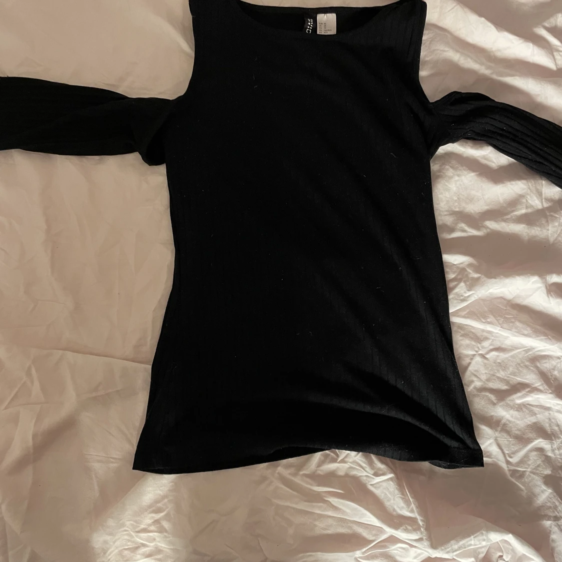 Svart långärmad topp