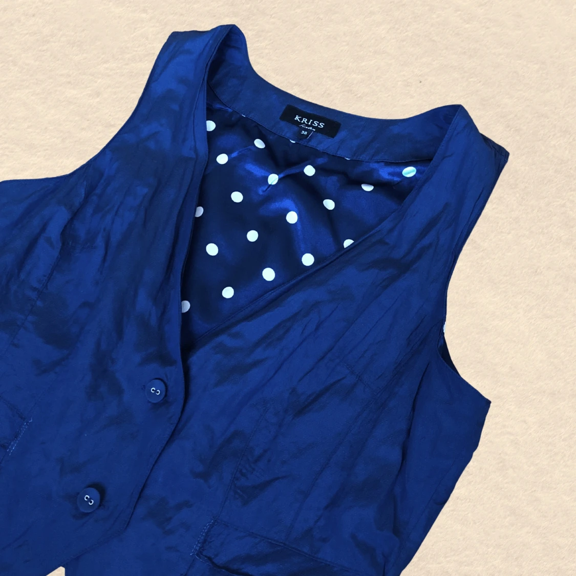 superfin trendig croppad väst - 91