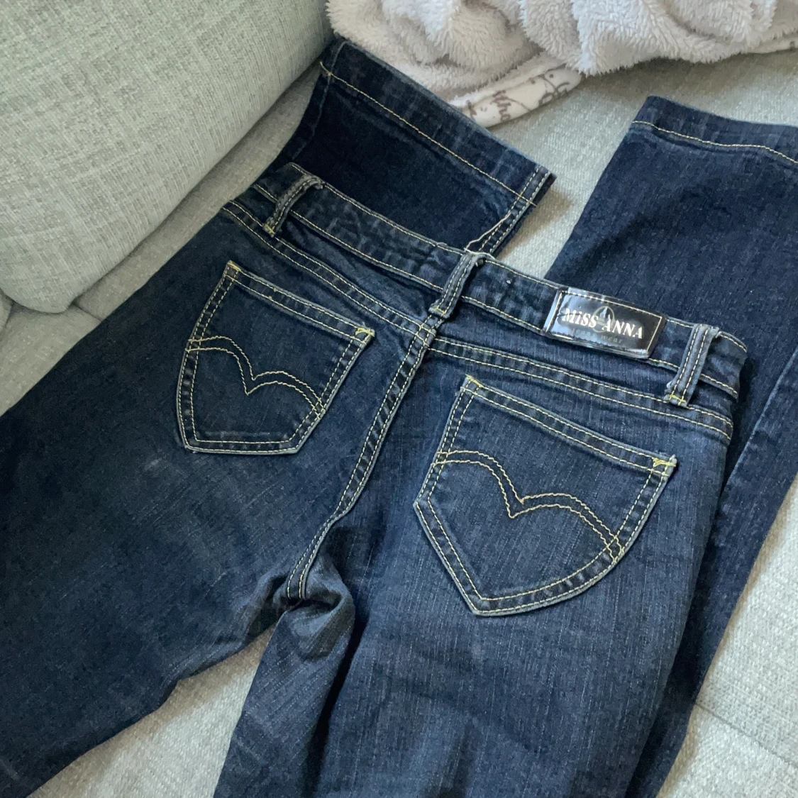 Bootcut lågmidjade jeans  - 90