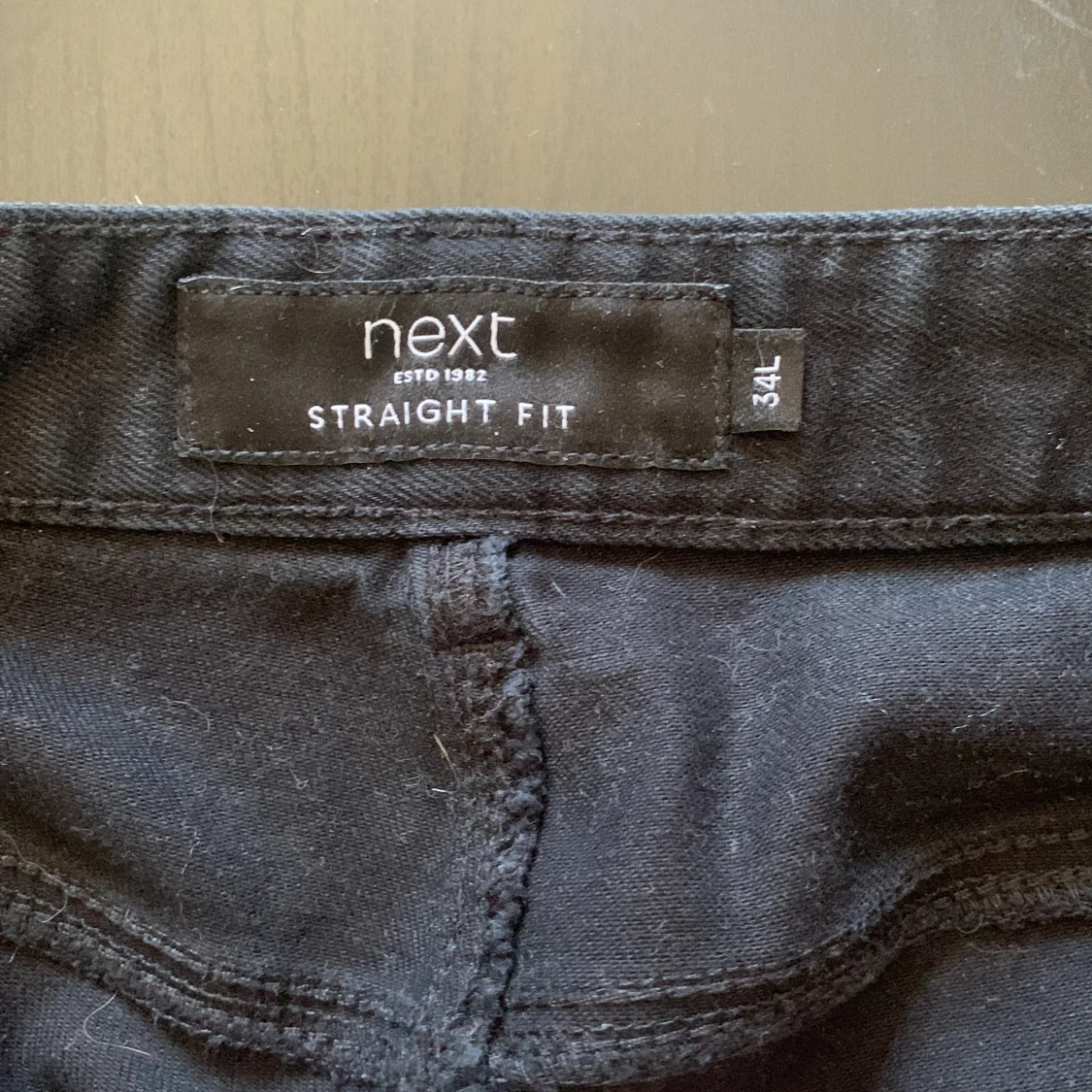 Svarta breda jeans - 90