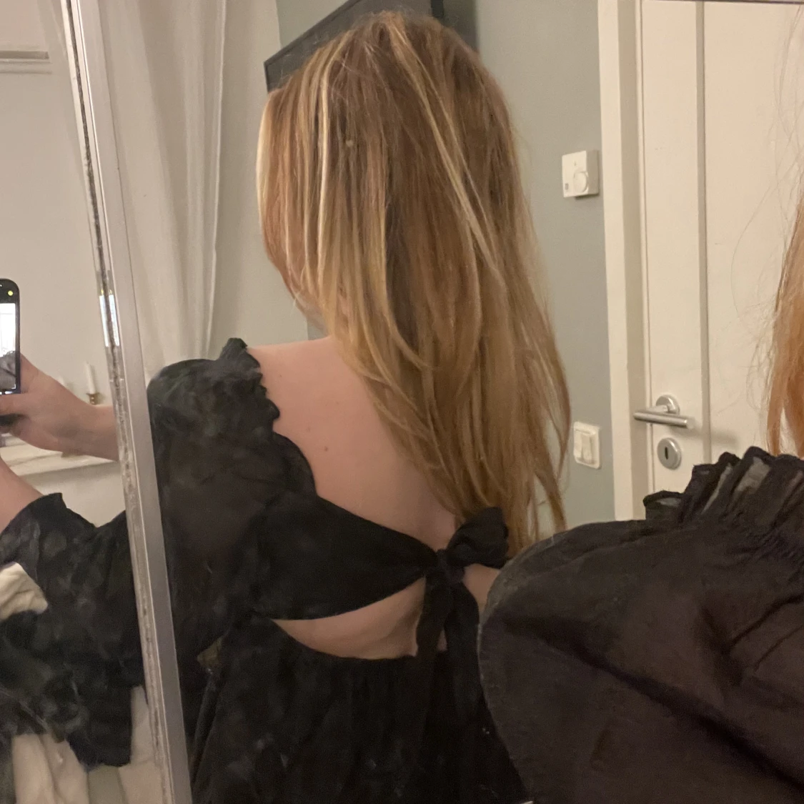 Svart klänning organza - 91