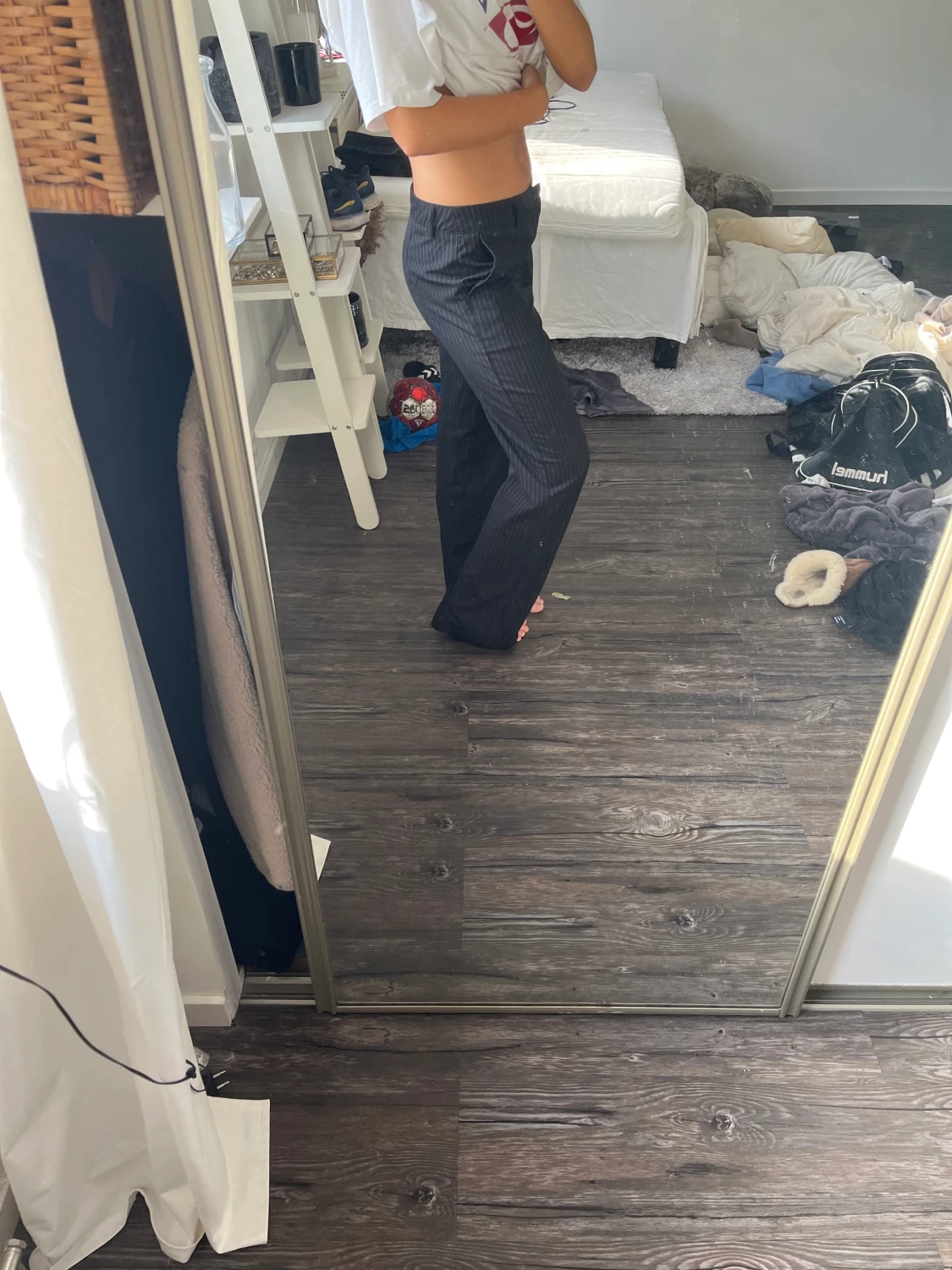 Randiga kostymbyxor  - 90