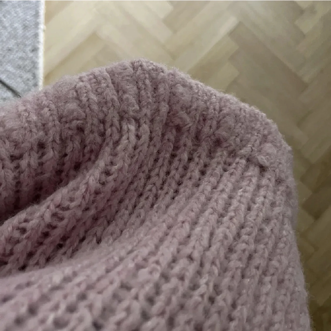 Rosa stickad tröja - 91