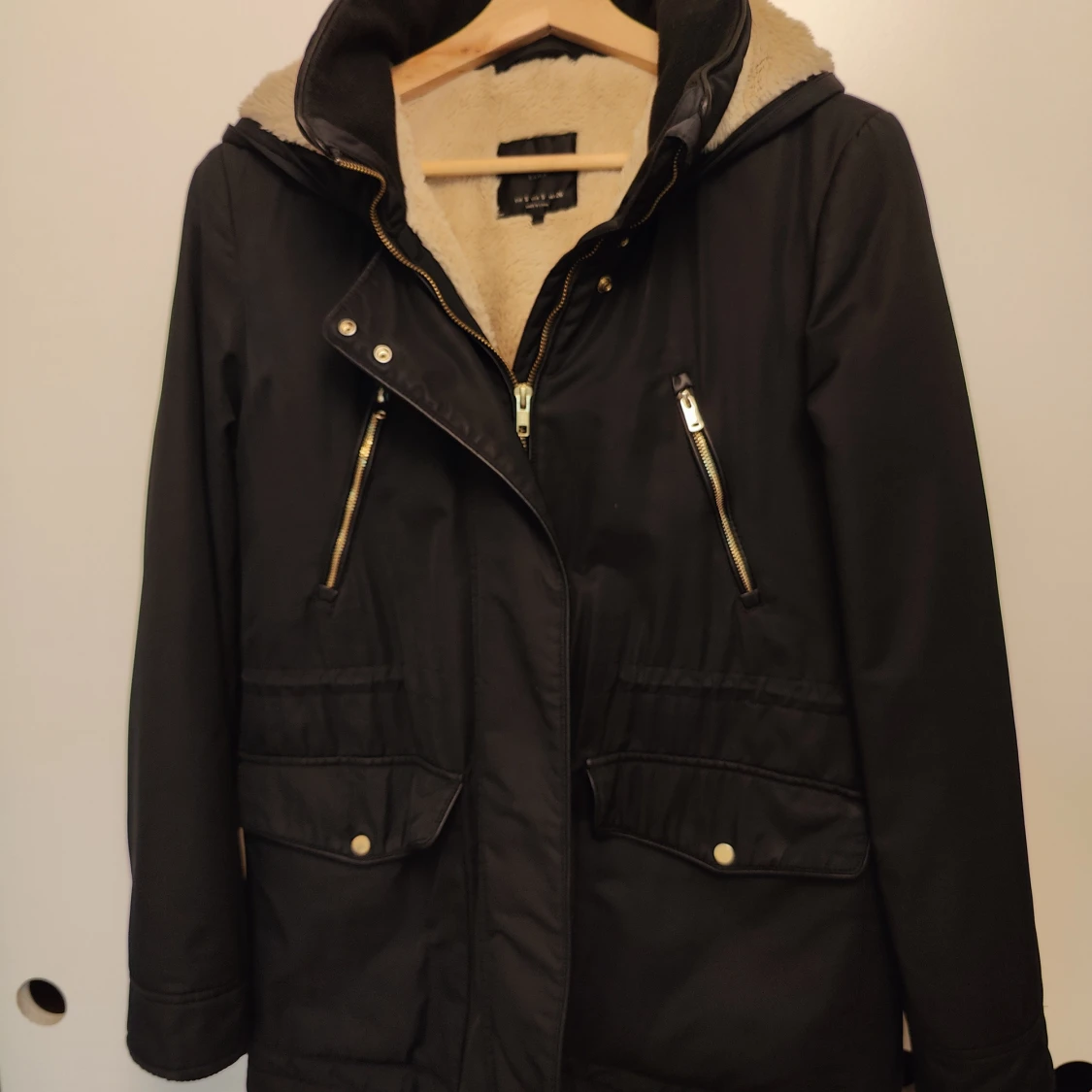 Zara black parka