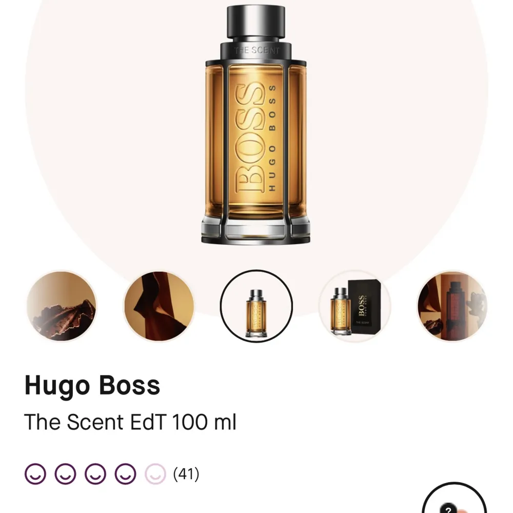 Hugo Boss The Scent Edt, 100ml flaska så lite mer än halva kvar. Inte min lukt längre därav säljs den vidare.  Har ingen kartong!. Övrigt.