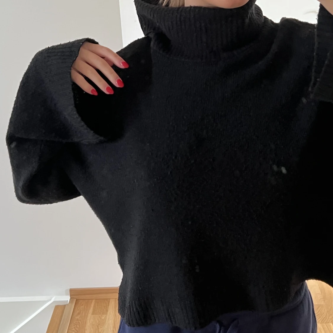 Stickad polotröja  - 90