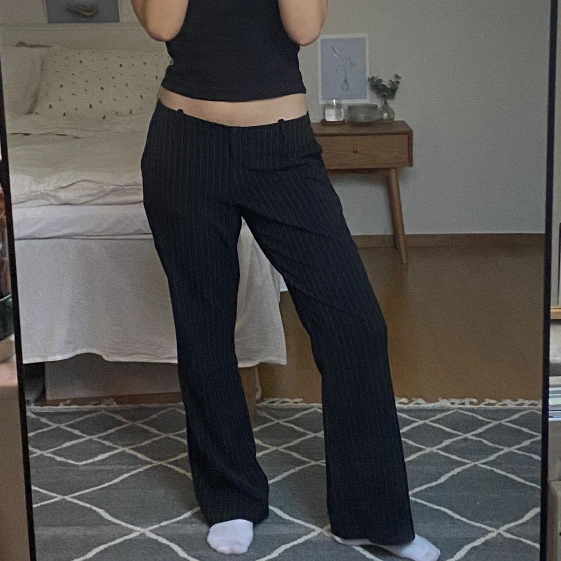 Lågmidjade kostymbyxor 