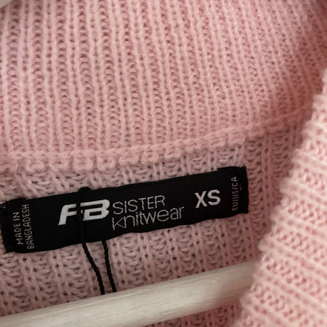 Rosa stickad tröja  - 91