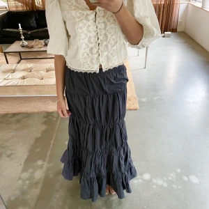 Kjol - Blå kjol som går ut där nere! Så fkn och somrig!