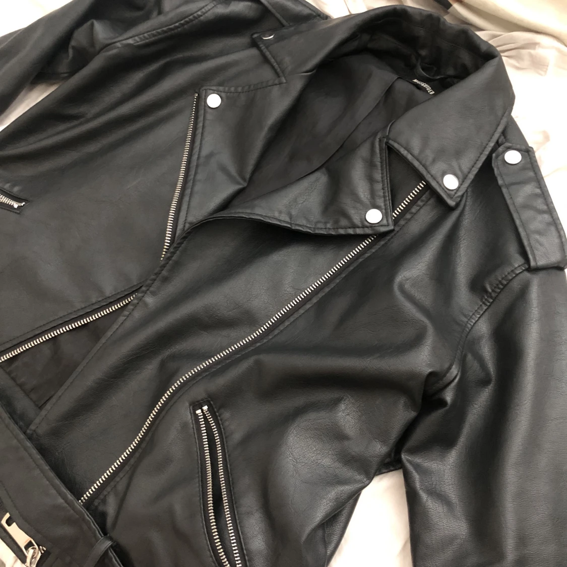 Oversized skinnjacka  - 91