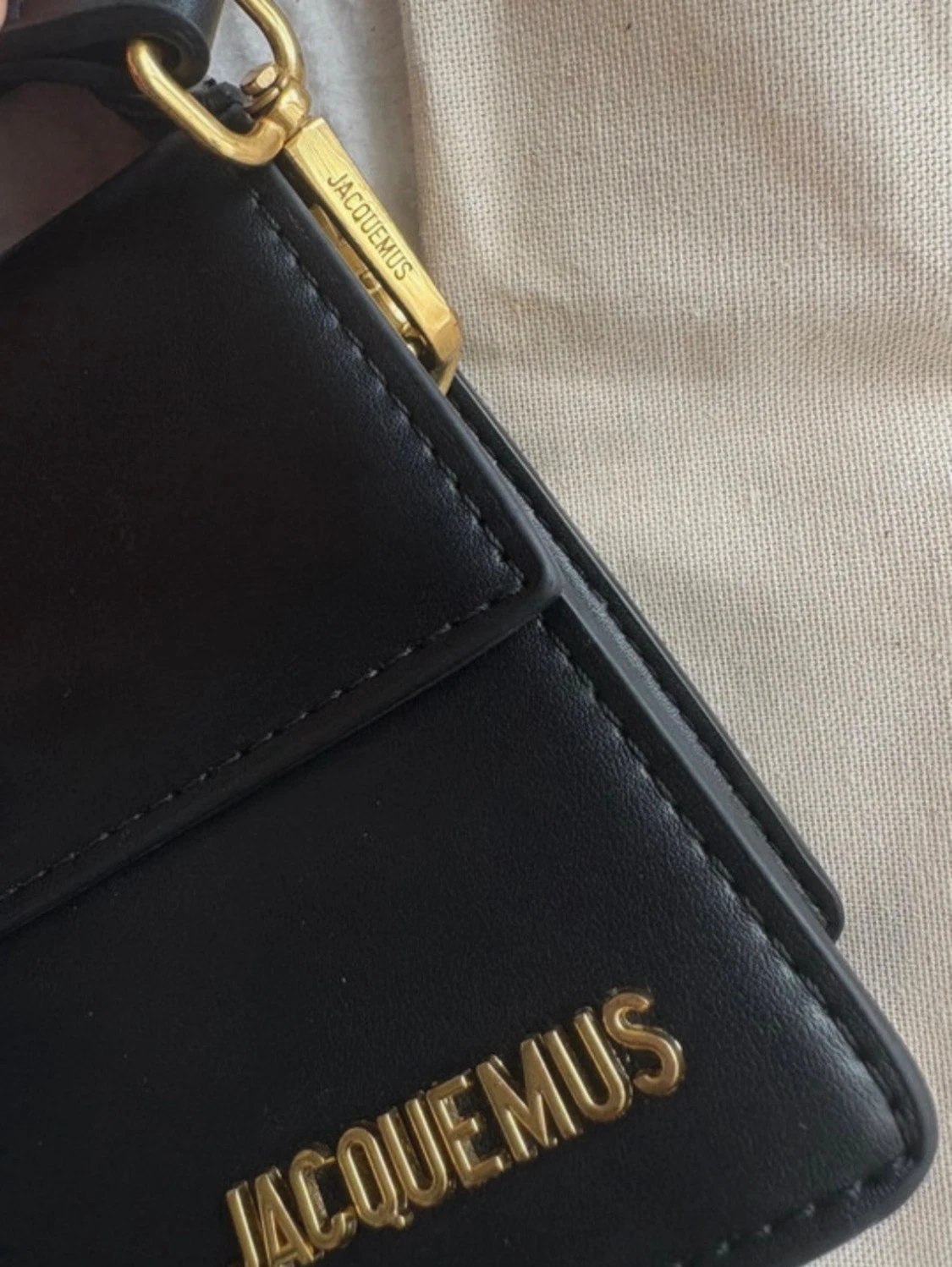 Svart Jacquemus axelremväska - 1