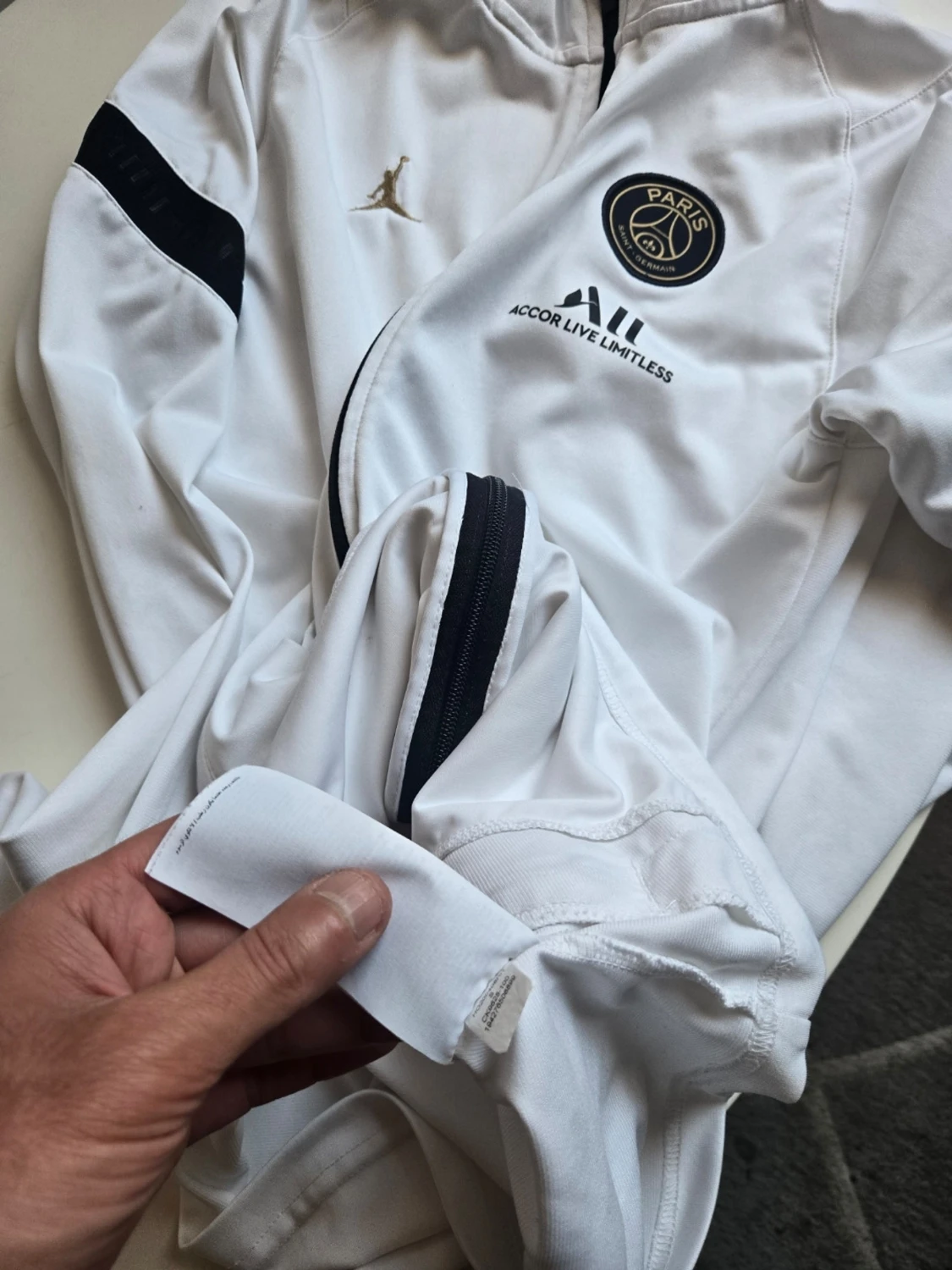 Snygg vit psg och nike ziptröja  - 2