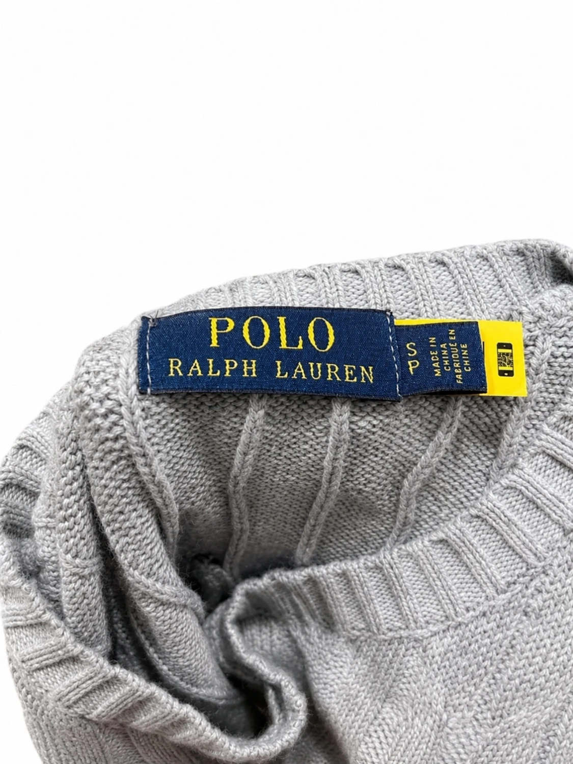 Grå stickad tröja Polo Ralph Lauren - 1