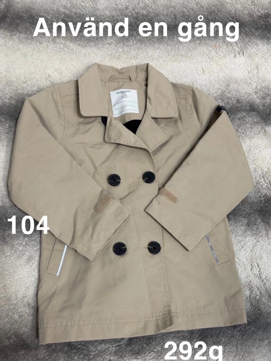 Beige skaljacka för barn