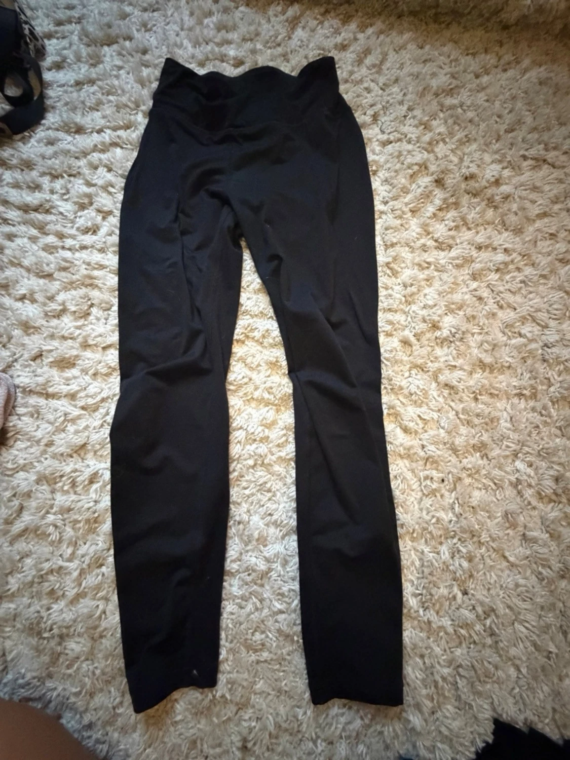 Svarta leggings med hög midja