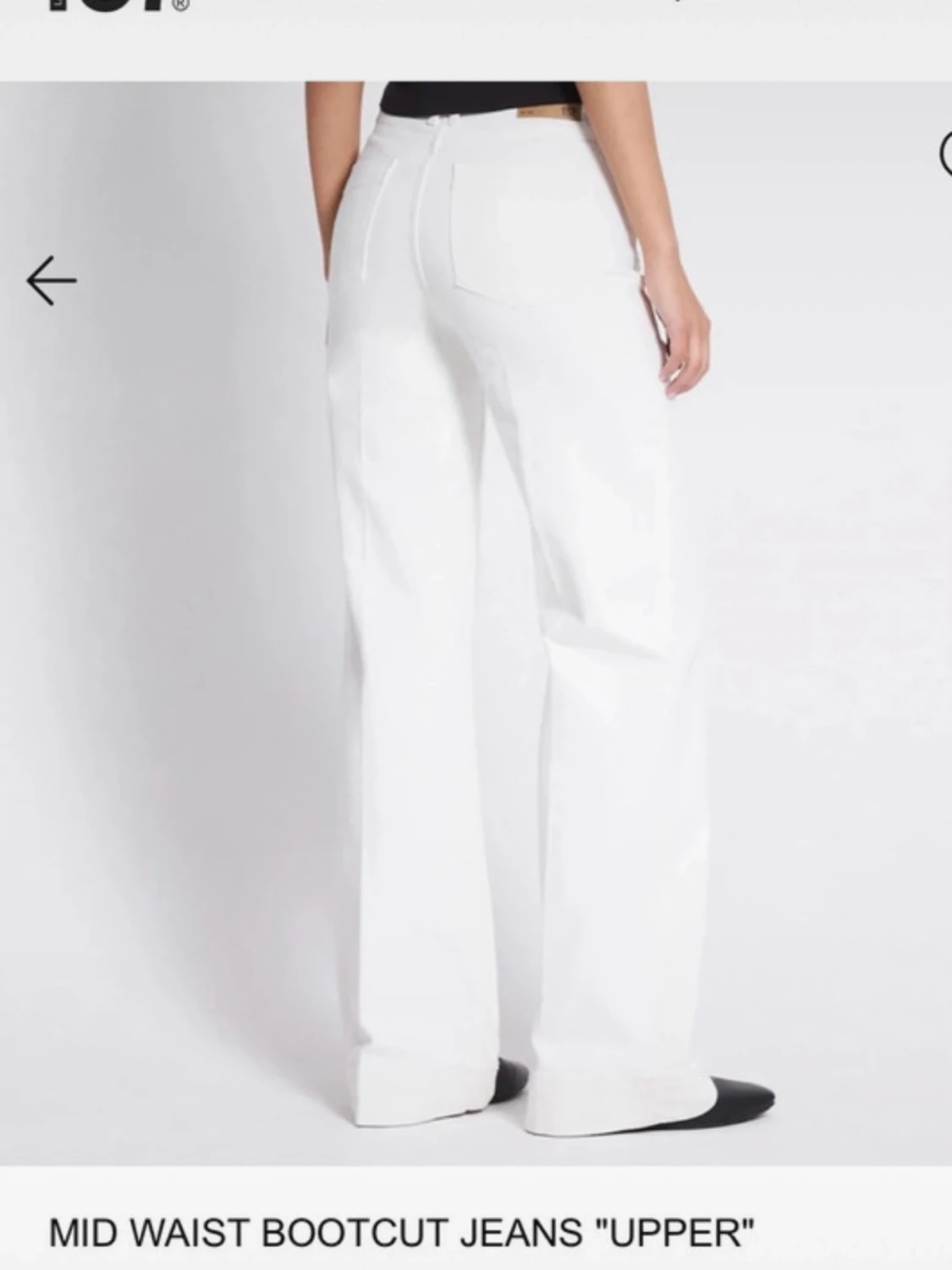 Vita jeans med fickor - 1